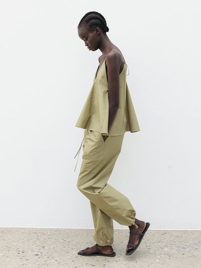 The Loom COTTON DRAWSTRING PANTS [KHAKI]