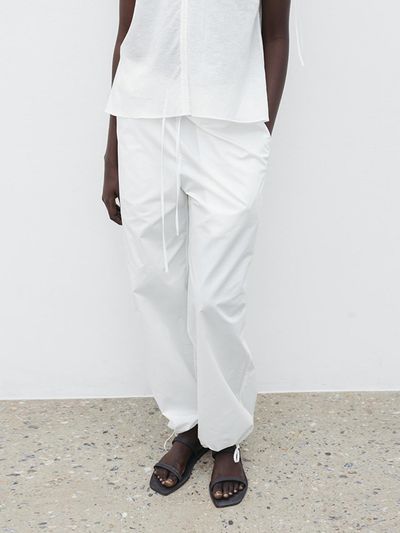 The Loom COTTON DRAWSTRING PANTS [WHITE]