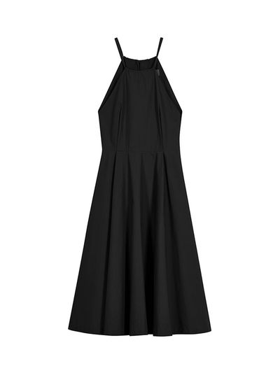 The Loom COTTON HALTER DRESS [BLACK]
