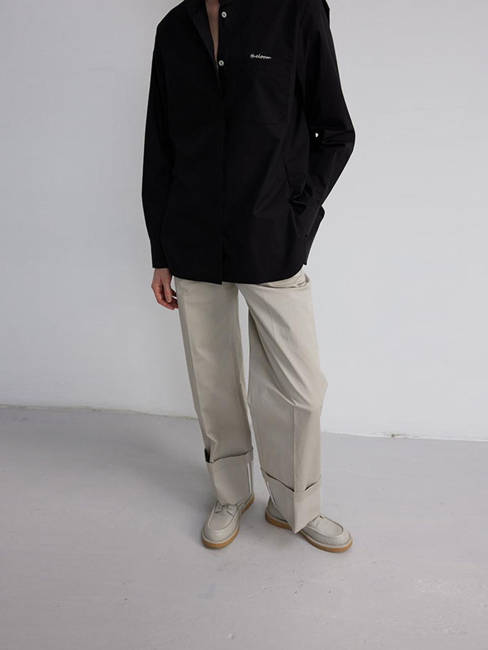 The Loom COTTON ROLL UP PANTS [LIGHT GRAY]