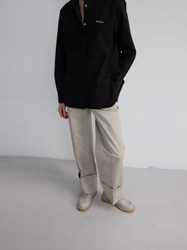 The Loom COTTON ROLL UP PANTS [LIGHT GRAY]