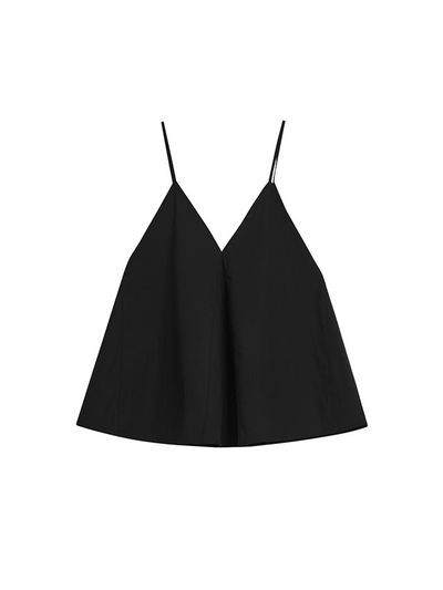 The Loom COTTON V-NECK CAMISOLE [BLACK]
