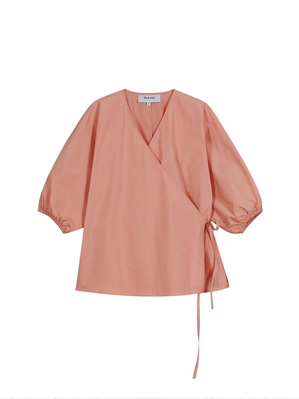 The Loom COTTON WRAP BLOUSE [PINK]