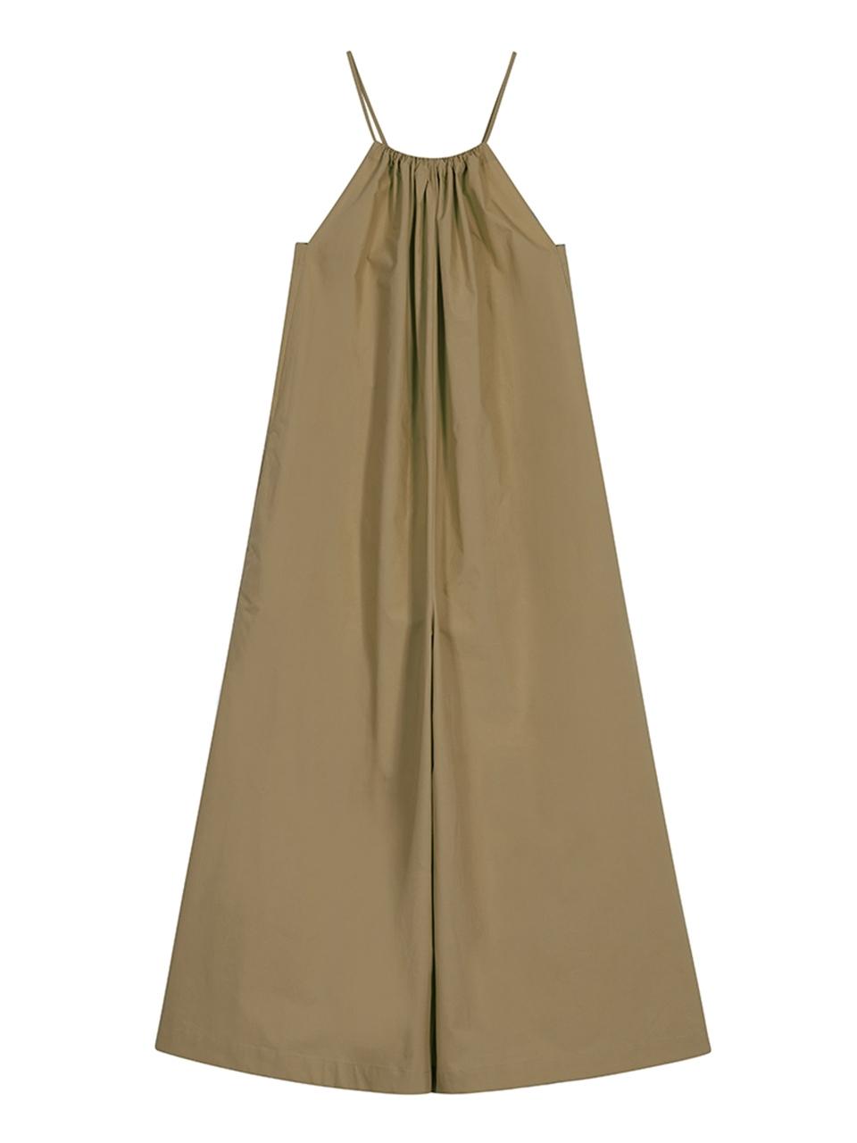 The Loom GATHERED OVERALLS JUMPSUIT [BEIGE]