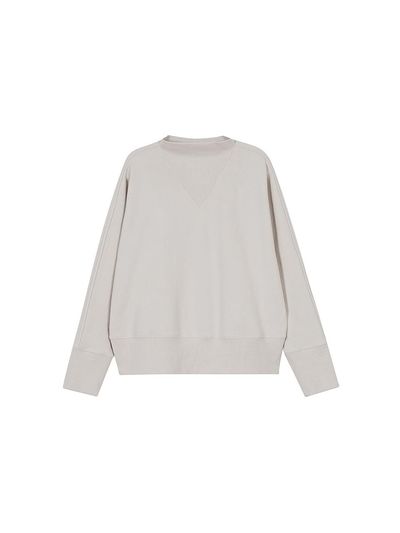 The Loom MOCK NECK SWEAT T-SHIRTS [LIGHT BEIGE]