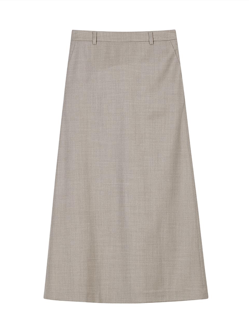The Loom WOOL MAXI SKIRT [light brown]