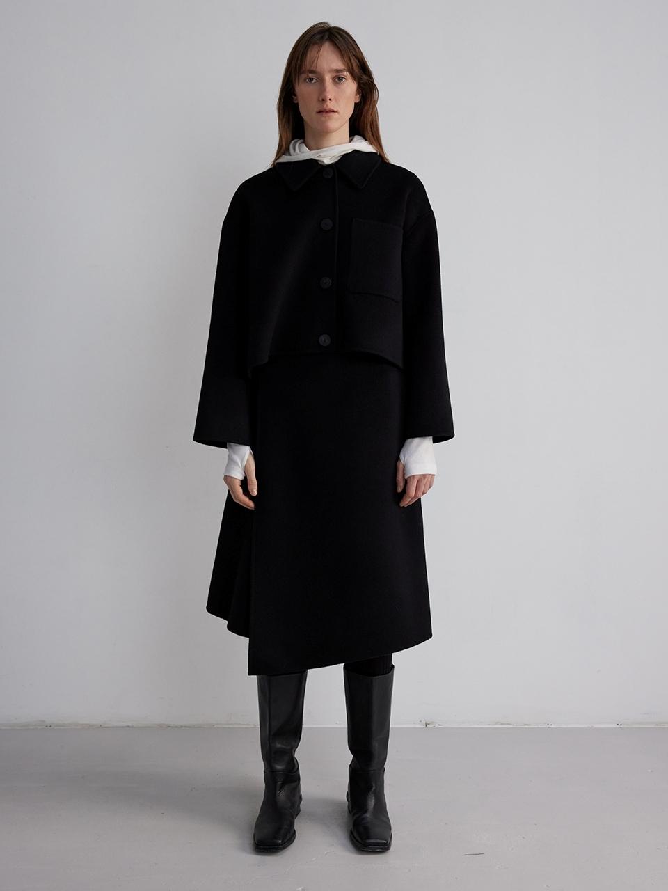 The Loom Wrap Skirt [Black]