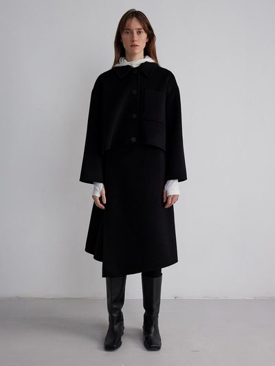 The Loom Wrap Skirt [Black]