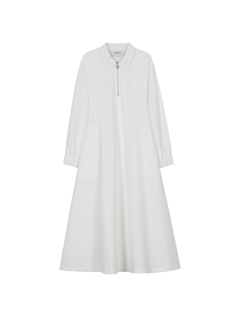 The Loom ZIP UP DRESS [WHITE]