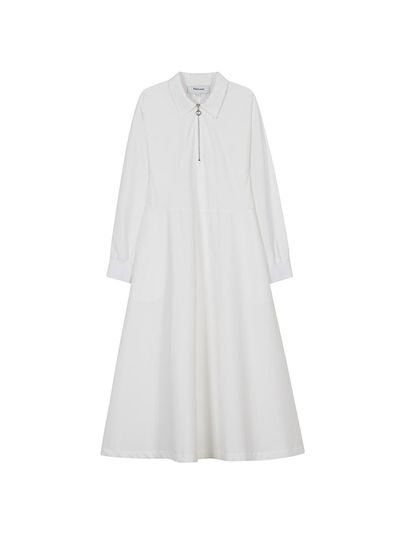 The Loom ZIP UP DRESS [WHITE]