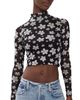 The Lulo Project The Lulo Project Cozy Mesh Top Garden Of Five Black - 1