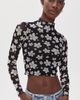 The Lulo Project The Lulo Project Cozy Mesh Top Garden Of Five Black - 2