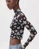 The Lulo Project The Lulo Project Cozy Mesh Top Garden Of Five Black - 4