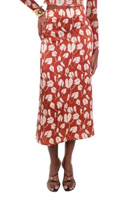 The Lulo Project The Lulo Project Danna Printed Midi Skirt