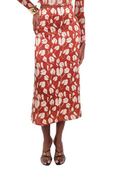 The Lulo Project The Lulo Project Danna Printed Midi Skirt