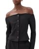 The Lulo Project The Lulo Project Silencio Blouse Black01 - 1