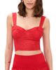 The Lulo Project The Lulo Project The Bustier Koel Eyelet Bird Red - 1