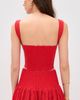 The Lulo Project The Lulo Project The Bustier Koel Eyelet Bird Red - 3