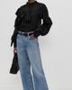 The Lulo Project The Lulo Project The Chaos Petal Linen Top Black 01 - 5
