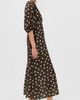 The Lulo Project The Lulo Project The Dawn Dress Polka Dots Brown - 4