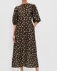 The Lulo Project The Lulo Project The Dawn Dress Polka Dots Brown - 5