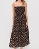 The Lulo Project The Lulo Project The Drift Dress Polka Dots Brown - 2
