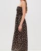 The Lulo Project The Lulo Project The Drift Dress Polka Dots Brown - 4