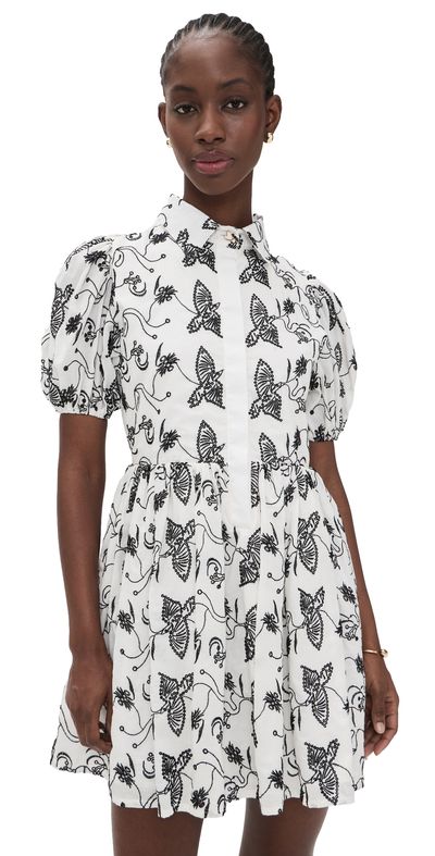 The Lulo Project The Lulo Project The Sundown Dress Keel Eyelet Bird Off White