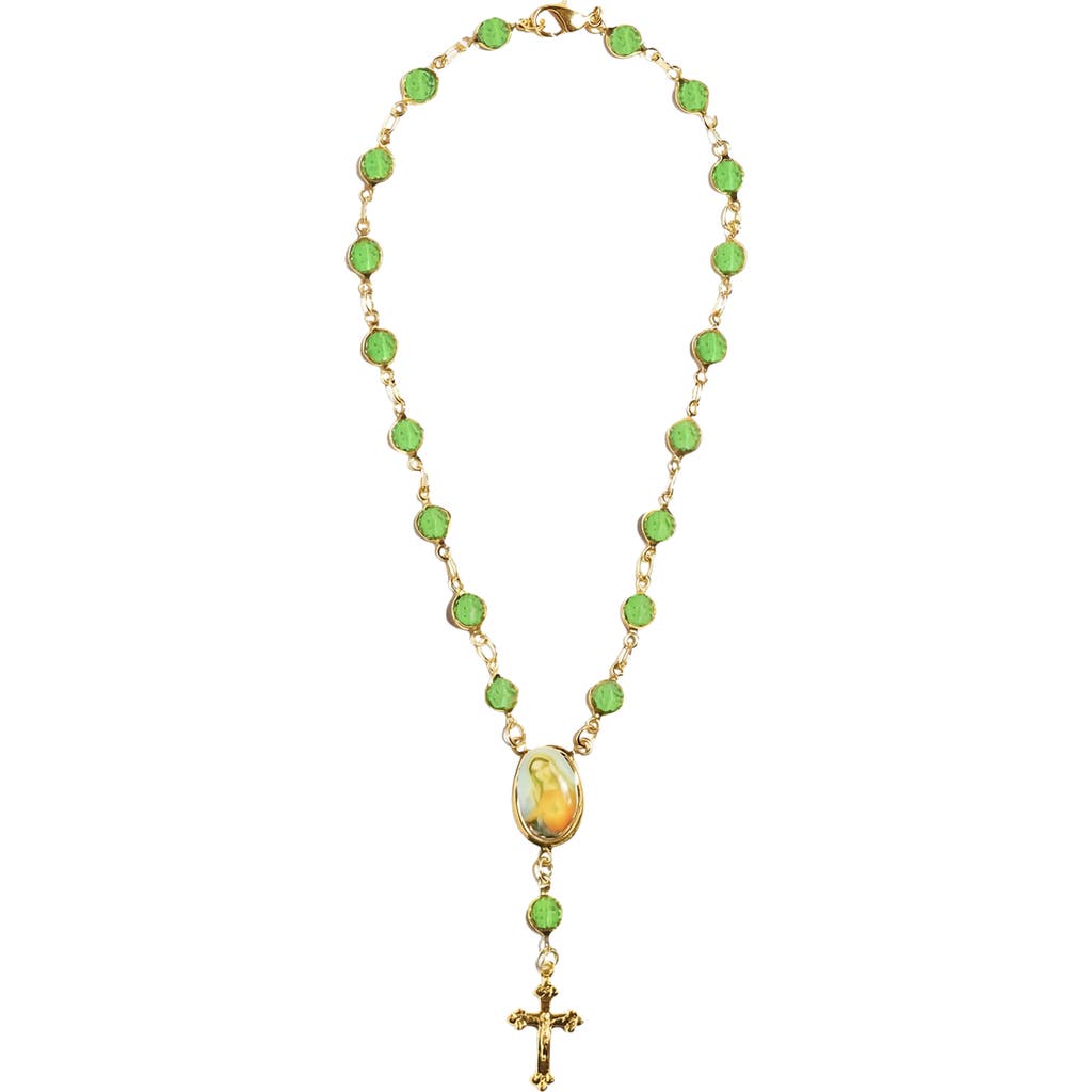 The M Jewelers The M Jewelers 18k Gold Plated Rosary Anklet