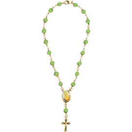 The M Jewelers The M Jewelers 18k Gold Plated Rosary Anklet