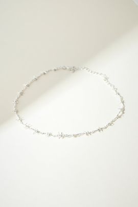 The M Jewelers The M Jewelers Barbwire Choker in Silver, Women's at Urban Outfitters