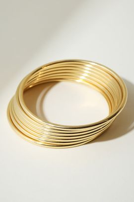 The M Jewelers The M Jewelers Heirloom Bangle Set in Gold, Women's at Urban Outfitters