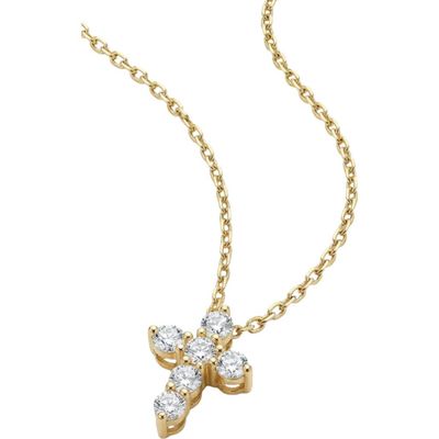 The M Jewelers The M Jewelers Mini Bella Pavé Cross Pendant Necklace