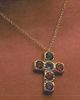 The M Jewelers The M Jewelers Multicolor Bezel Cross Pendant Necklace - 3