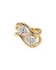 The M Jewelers The M Jewelers Set of 2 Pear-Cut Cubic Zirconia Bypass Rings - 1