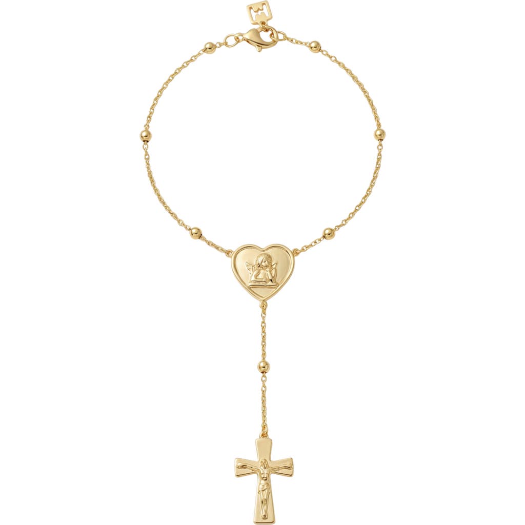The M Jewelers The M Jewelers The Angel Cross Rosary Hand Chain