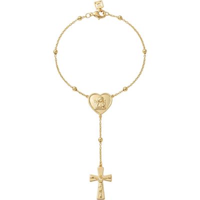 The M Jewelers The M Jewelers The Angel Cross Rosary Hand Chain