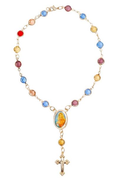 The M Jewelers The M Jewelers The Blue Stone Rosary Anklet