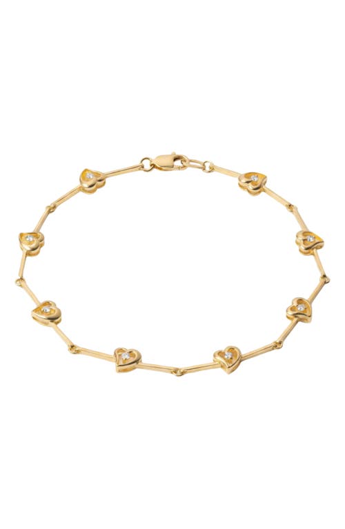 The M Jewelers The M Jewelers The Kaia Heart Stone Link Bracelet