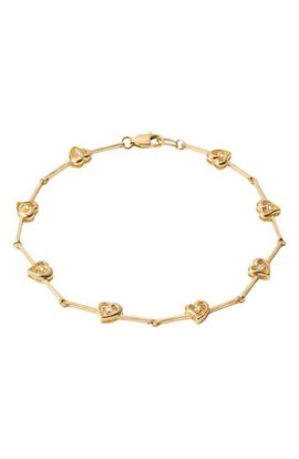 The M Jewelers The M Jewelers The Kaia Heart Stone Link Bracelet