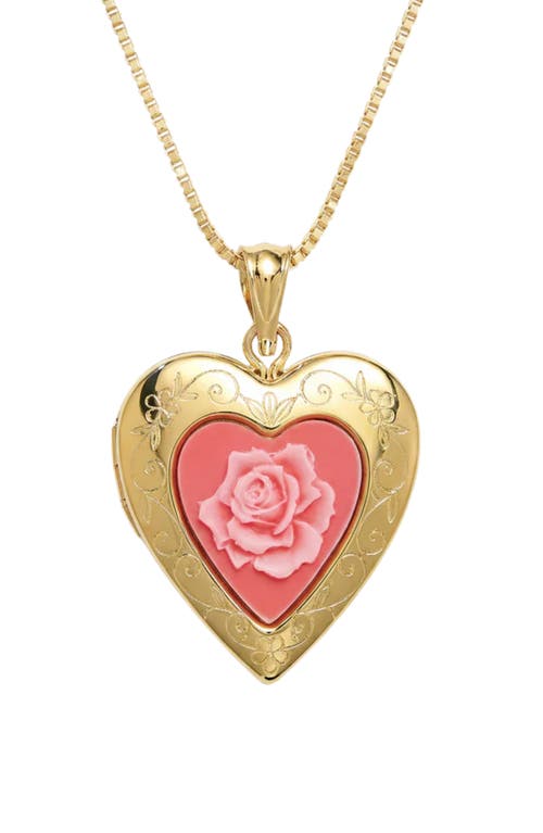 The M Jewelers The M Jewelers The Pink Rose Photo Locket Necklace