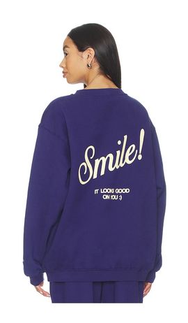 The Mayfair Group Smile Oversized Crewneck Sweatshirt