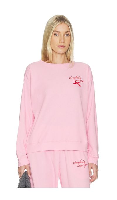 The Mayfair Group The Mayfair Group Somebody Love You Waffle Crewneck Sweatshirt