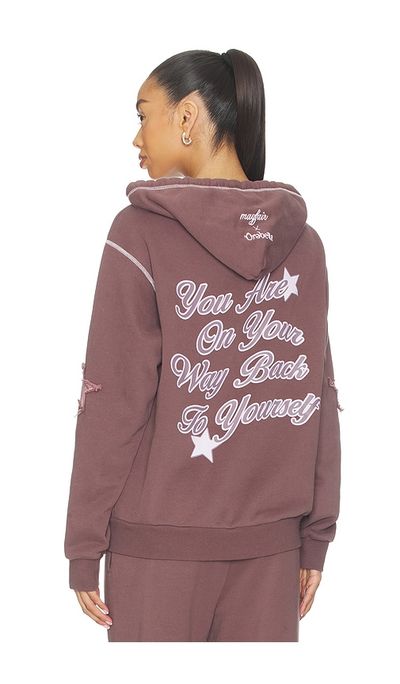 The Mayfair Group The Mayfair Group X Bella Hadid On Your Way Back To Yourself Zip-up Hoodie