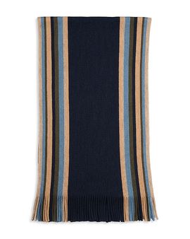 The Men's Store At Bloomingdale's The Men's Store at Bloomingdale's Border Stripe Raschel Scarf