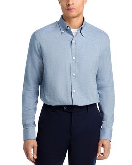 The Men's Store At Bloomingdale's The Men's Store at Bloomingdale's Cotton & Wool Classic Fit Button Down Shirt