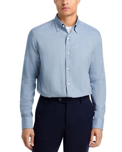 The Men's Store At Bloomingdale's The Men's Store at Bloomingdale's Cotton & Wool Classic Fit Button Down Shirt