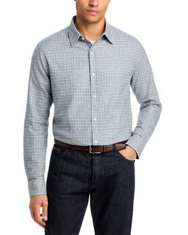 The Men's Store At Bloomingdale's The Men's Store at Bloomingdale's Cotton Open Check Point Collar Shirt