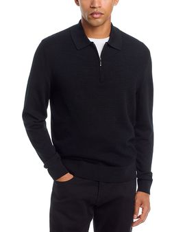 The Men's Store At Bloomingdale's The Men's Store at Bloomingdale's Extrafine Merino Wool Zip Sweater Polo