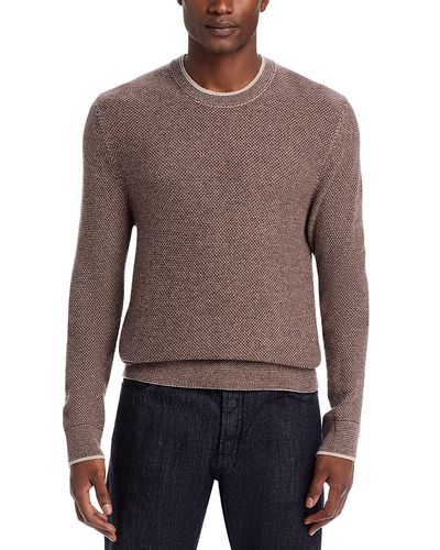 The Men's Store At Bloomingdale's The Men's Store at Bloomingdale's Jacquard Wool Cashmere Crewneck Sweater